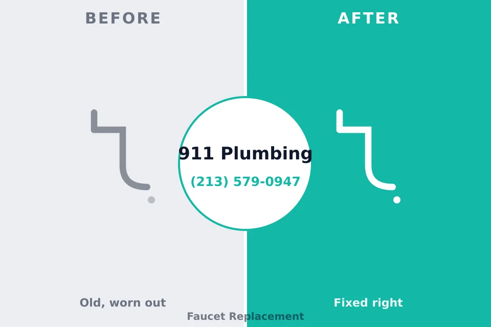 Before and after: plumbing repair Olmsted Falls, OH